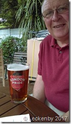 A pint in the Fox in Hanwell, Mick's old local