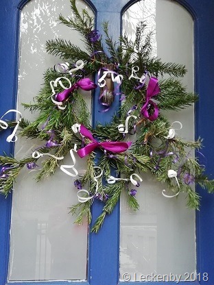 Pip made a wreath