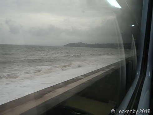 A bit of a choppy sea out of the window