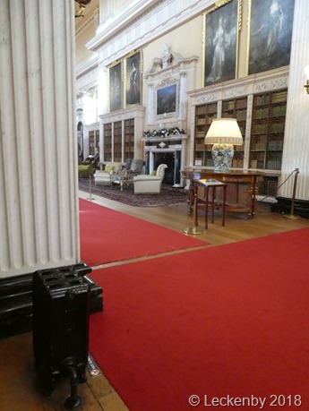 Part of the library with a very small radiator
